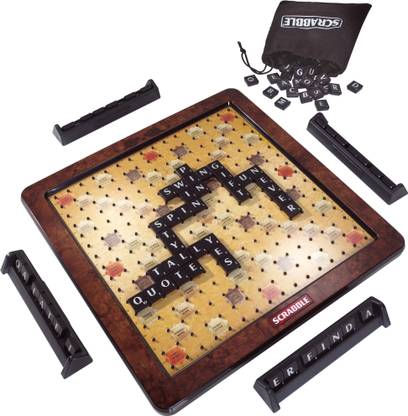 mattel GAMES Scrabble Deluxe Elegant Word Games