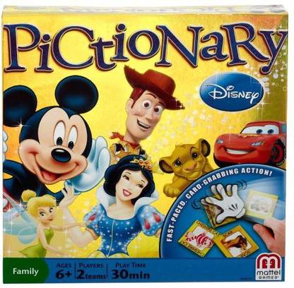 MATTEL Disney Pictionary Money & Assets Board Game