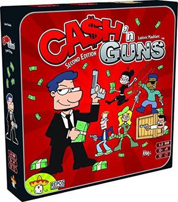 Asmodee Cash N Guns Second Edition Money & Assets Board Game