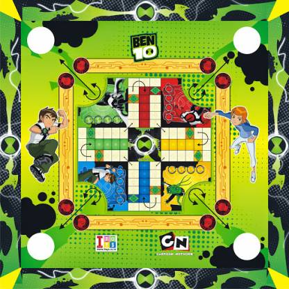 ITOYS Ben 10 3-in-1 Carrom Board - Big Indoor Sports Games Board Game