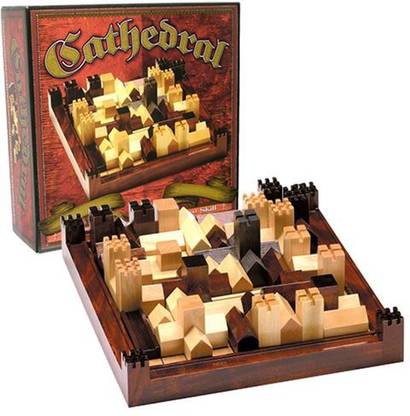 Family Games Cathedral Wood Strategy Tabletop Classic Board Game Accessories