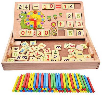 Tickles Multicolor Multifunctional Learning Box for Kids 30 cm for Kids 2 yrs Plus Educational Board Games