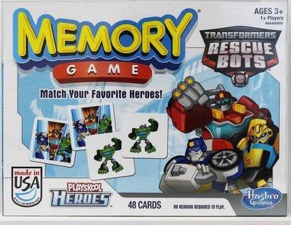 TRANSFORMERS Rescue Bots Memory Board Game Accessories