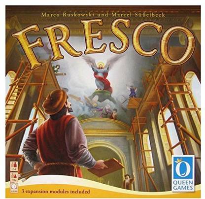 Queen Games Fresco With Expansion 1 2 3 Strategy & War Board Game