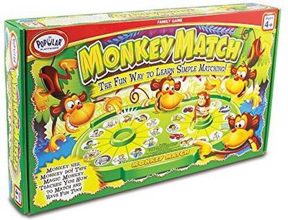 Popular Playthings Monkey Match Money & Assets Board Game