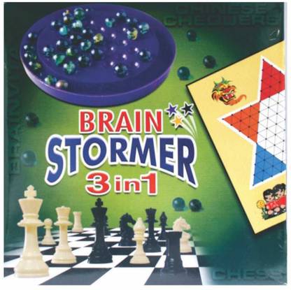 C J Enterprise Brain Stormer 3 In 1 Strategy & War Board Game