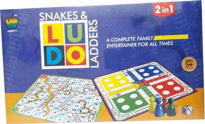 LOTUS Applefun 2 In 1 Ludo Party & Fun Board Game