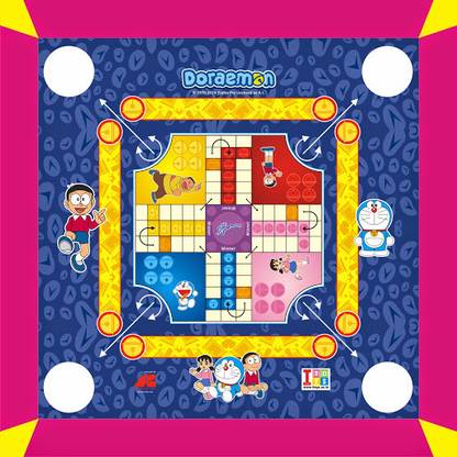 ITOYS Doraemon 3-in-1 Carrom Board Indoor Sports Games