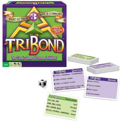 Winning Moves Tribond Riddle Party & Fun Board Game