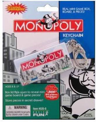 Monopoly Hasbro Game Keychain Money & Assets Board Game
