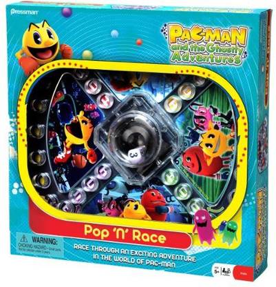 Pressman Toy Pacman And The Ghostly Adventures Pop 'N' Race Party & Fun Board Game