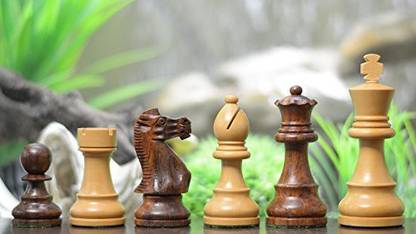 Chessbazaar Wooden Weighted Staunton Chess Set Shesham Wood Handcarved