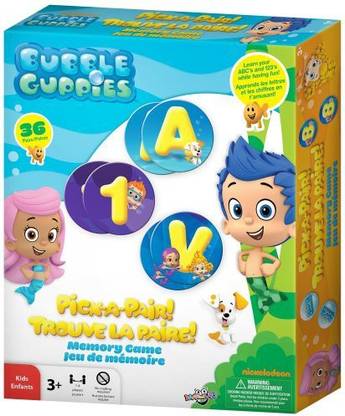 Bubble Guppies Pickapair Memory Strategy & War Board Game