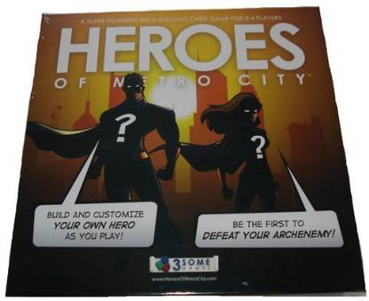 3Some Games Heroes Of Metro City Strategy & War Board Game
