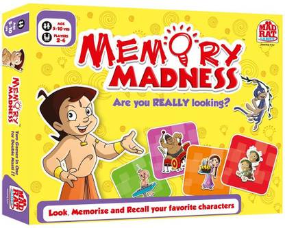 MadRat CHOOTA BHEEM MEMORY MADNESS Educational Board Games