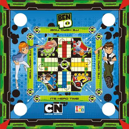 Ben 10 3 In 1 Carrom Board, Ludo And Stink Game Indoor Sports Games