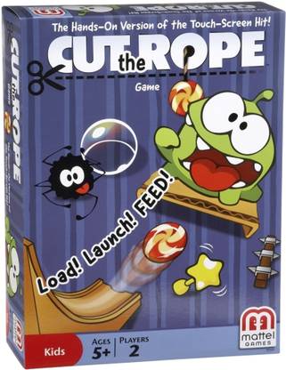 mattel GAMES Cut The Rope Game Party & Fun Board Game