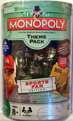 Monopoly Theme Pack Sports Fan Edition Money & Assets Board Game
