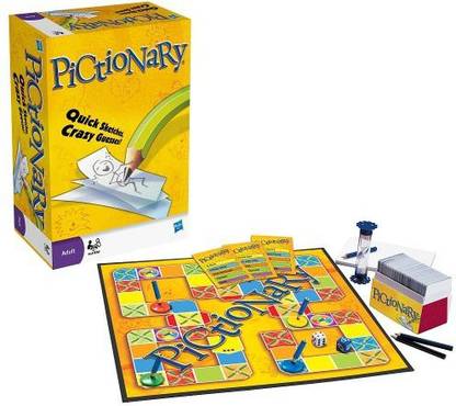 Hasbro Pictionary The Of Quick Draw Party & Fun Board Game