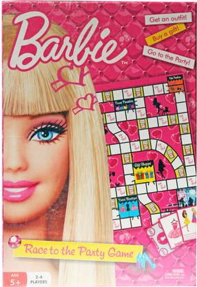 BARBIE Race To The Party Party & Fun Board Game