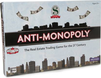 University Games Anti-Monopoly Money & Assets Board Game