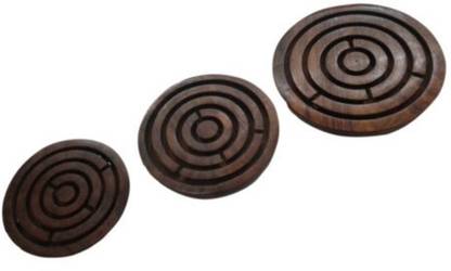 Onlineshoppee Wooden Hand Made Chakri Game Board Game Accessories