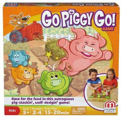 MATTEL Go Piggy Go Party & Fun Board Game