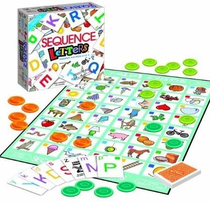 Jax Toys Sequence Letters Party & Fun Board Game