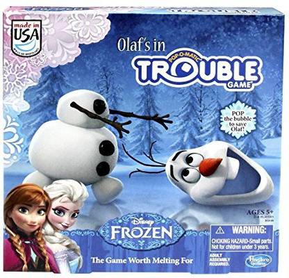 Hasbro Frozen Olaf'S In Trouble Money & Assets Board Game