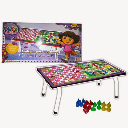 Dora the Explorer Dora The Explorer Multipurpose Table - Ludo, Snakes & Ladders Indoor Sports Games