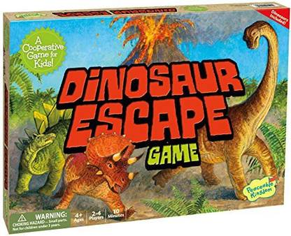 Peaceable Kingdom Dinosaur Escape Cooperative For Kids Party & Fun Board Game