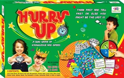 Jaibros Hurry Up Quiz of Knowledge and Speed Party & Fun Board Game