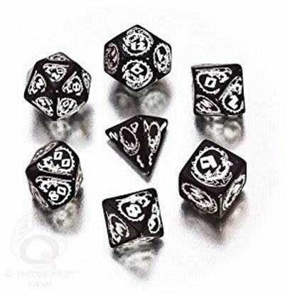 Q Workshop Dragon Dice Black/White (7) Party & Fun Board Game
