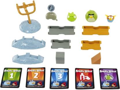 mattel GAMES Angry Birds Space Game - Planet Block Version Party & Fun Board Game