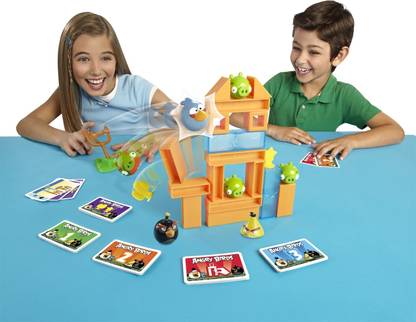 mattel GAMES Angry Birds Mega Smash Game Party & Fun Board Game