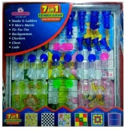 Giftoscope 7 in 1 Family Game Combo Set of 7 Games in One Box Word Games