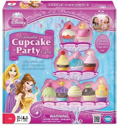 Wonder Forge Disney Princess Enchanted Cupcake Party Party & Fun Board Game