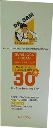 DRSAM Sunblock Moisturizing Cream, SPF 30
