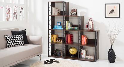 Urban Ladder Delany Engineered Wood Open Book Shelf