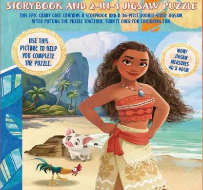 Disney Moana Ocean Adventure  - Storybook and 2-in-1 Jigsaw Puzzle