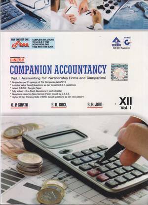 Dinesh Companion Accountancy Class-12 Volume 1 & 2