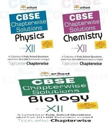 CBSE Chapterwise Solutions- PCB Class 12th: PCB Class 12 (Set of 3 Books) 4th Edition