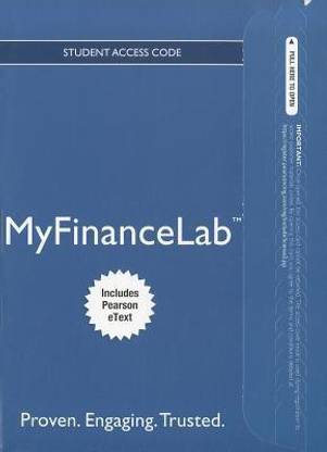 MyFinanceLab for Fundamentals of Corporate Finance Student Access Code, Includes Pearson eText