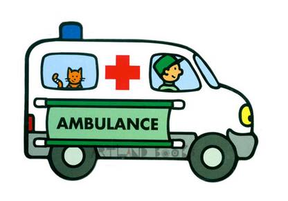 My Favourite Car Blocks Books-Foam -Ambulance