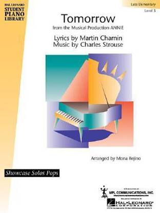 Tomorrow (from Annie): Level 3 - Late Elementaryshowcase Solos Pop Sheet