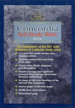 Niv Concordia Study Bible Black