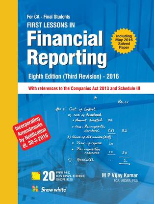 First Lessons In Financial Reporting - CA-Final