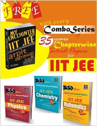 35 Years Chapterwise Solved Papers for IIT JEE (Set of 3 Books)