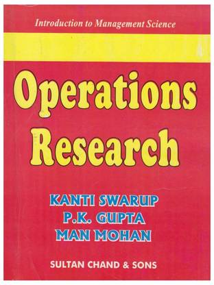Introduction to Management Science Operations Research