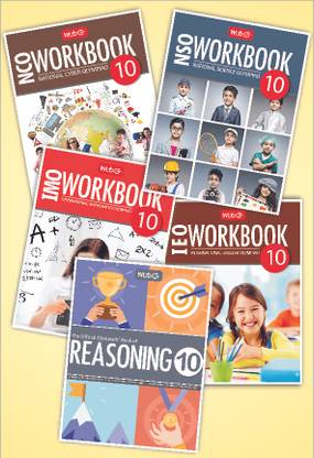 Workbook and Reasoning Book Combo for NSO, IMO, IEO, NCO - Set of 5 Books (Class 10)